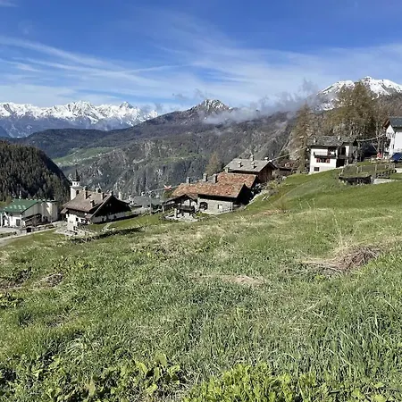 Im Skigebiet Auf Autofreier Alm Zwischen Den Hochsten Bergen Der Alpen. Chamois